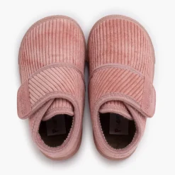 Chaussons Barefoot Velours Côtelé Fermeture À Scratch