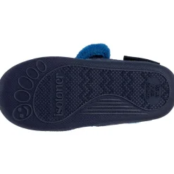 Chaussons bottillons velcro Enfant Marine Lion