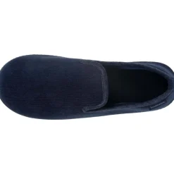 Chaussons charentaises Homme Marine velours