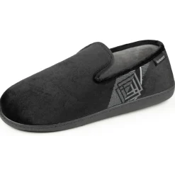 Chaussons charentaises Homme Noir Diamant
