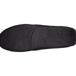 Chaussons mocassins Homme Noir tartan