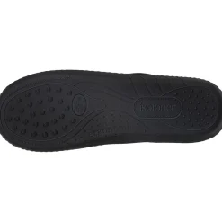 Chaussons mules Femme Noir rayures