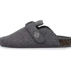 Chaussons sabots Homme Gris chiné