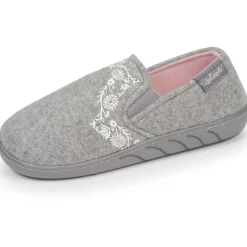 Chaussons sans-gênes Junior arabesques Gris chiné