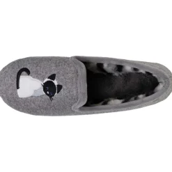 Chaussons slippers Femme Gris