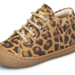 Chaussures premiers pas en suède imprimé léopard COCOON