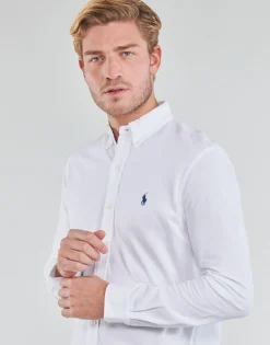CHEMISE AJUSTEE COL BOUTONNE EN POLO FEATHERWEIGHT