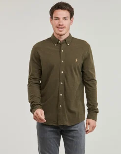CHEMISE AJUSTEE COL BOUTONNE EN POLO FEATHERWEIGHT