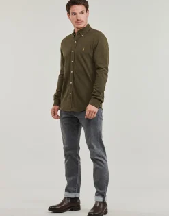 CHEMISE AJUSTEE COL BOUTONNE EN POLO FEATHERWEIGHT