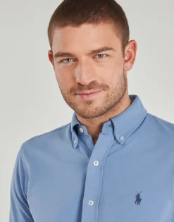 CHEMISE AJUSTEE COL BOUTONNE EN POLO FEATHERWEIGHT