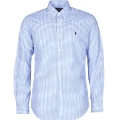 CHEMISE AJUSTEE EN POPLINE DE COTON COL BOUTONNE