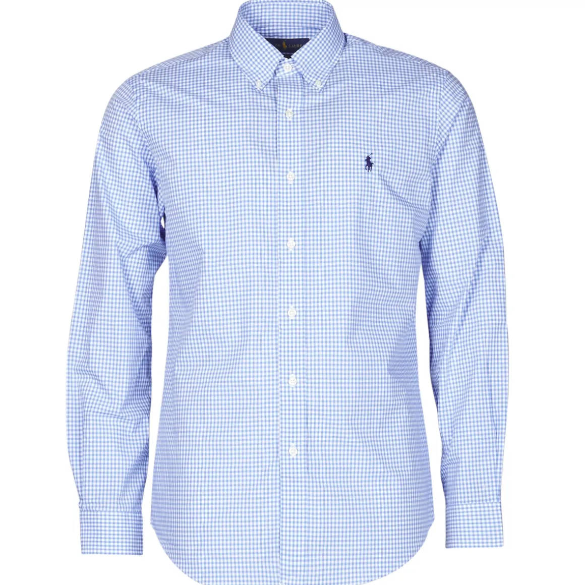 CHEMISE AJUSTEE EN POPLINE DE COTON COL BOUTONNE