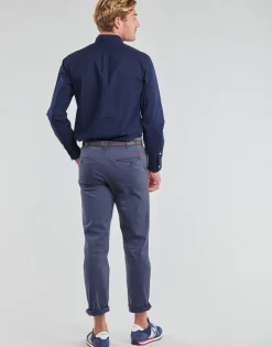 CHEMISE AJUSTEE EN POPLINE DE COTON COL BOUTONNE