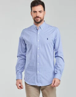 CHEMISE AJUSTEE SLIM FIT EN POPELINE RAYE