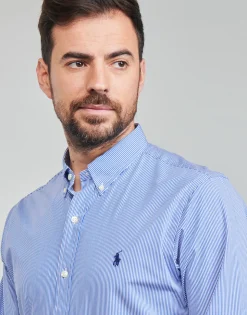 CHEMISE AJUSTEE SLIM FIT EN POPELINE RAYE