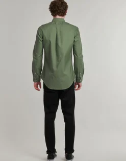 CHEMISE AJUSTEE SLIM FIT EN OXFORD LEGER