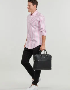 CHEMISE COUPE DROITE EN OXFORD RAYEE