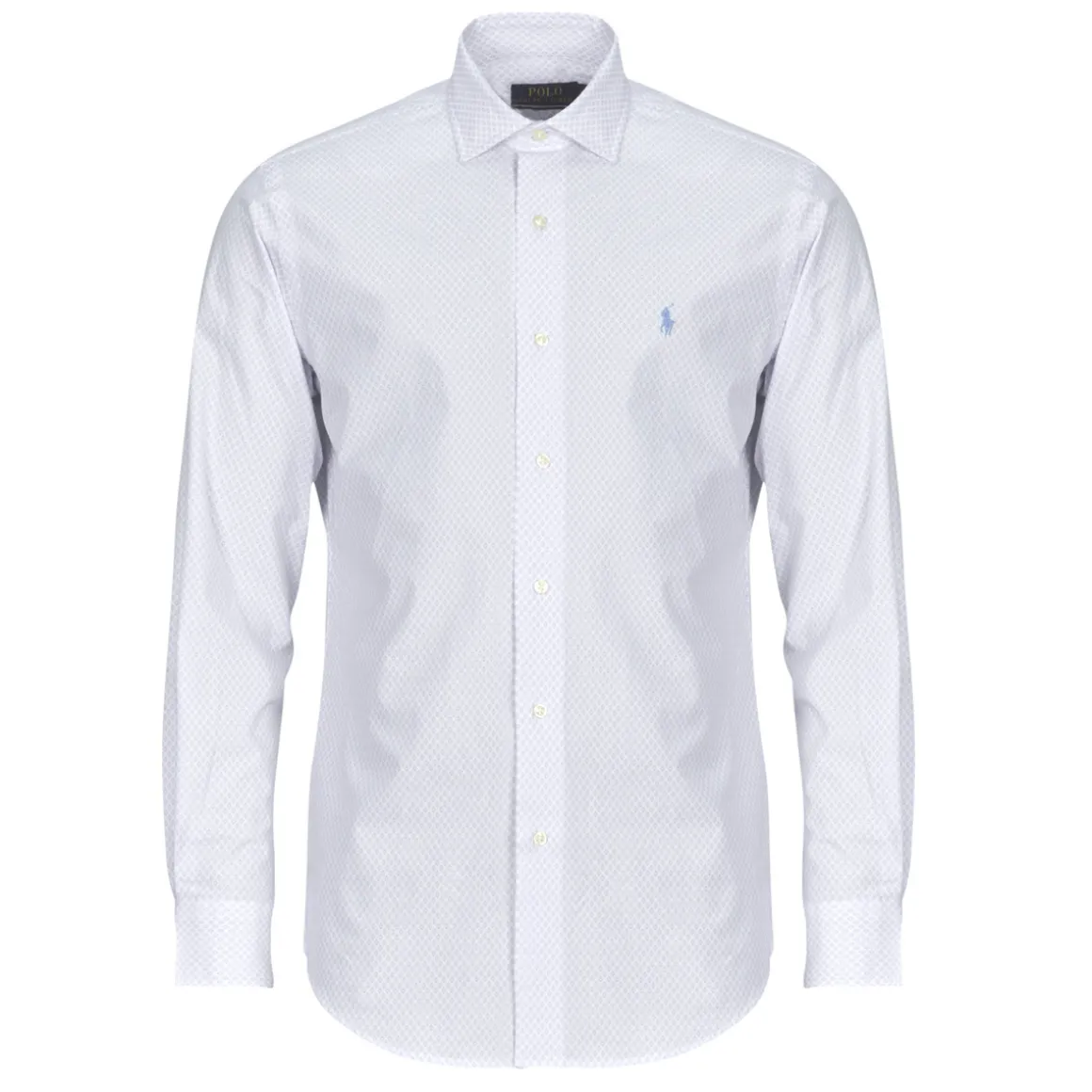 CHEMISE COUPE DROITE EN POPELINE MICRO MOTIF
