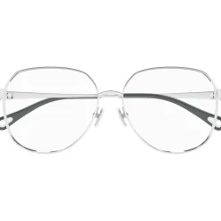 CH0307O Cadres Optiques, Argent/Transparent, 58 mm