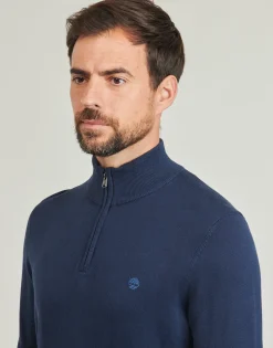 Cotton YD 1/4 Zip Sweater