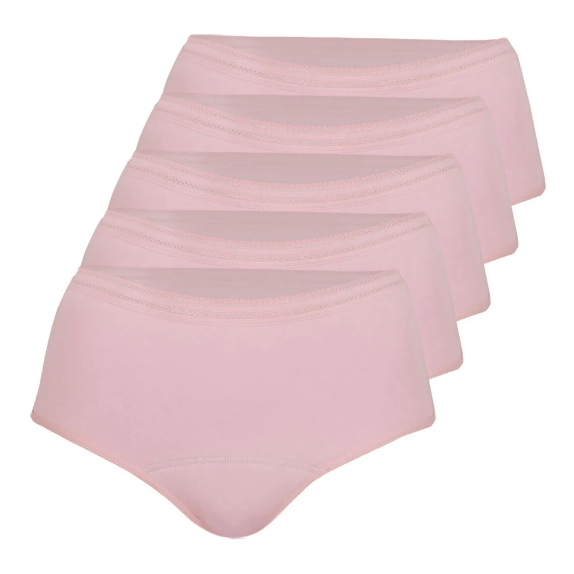 Culottes menstruelles taille haute, lot de 5