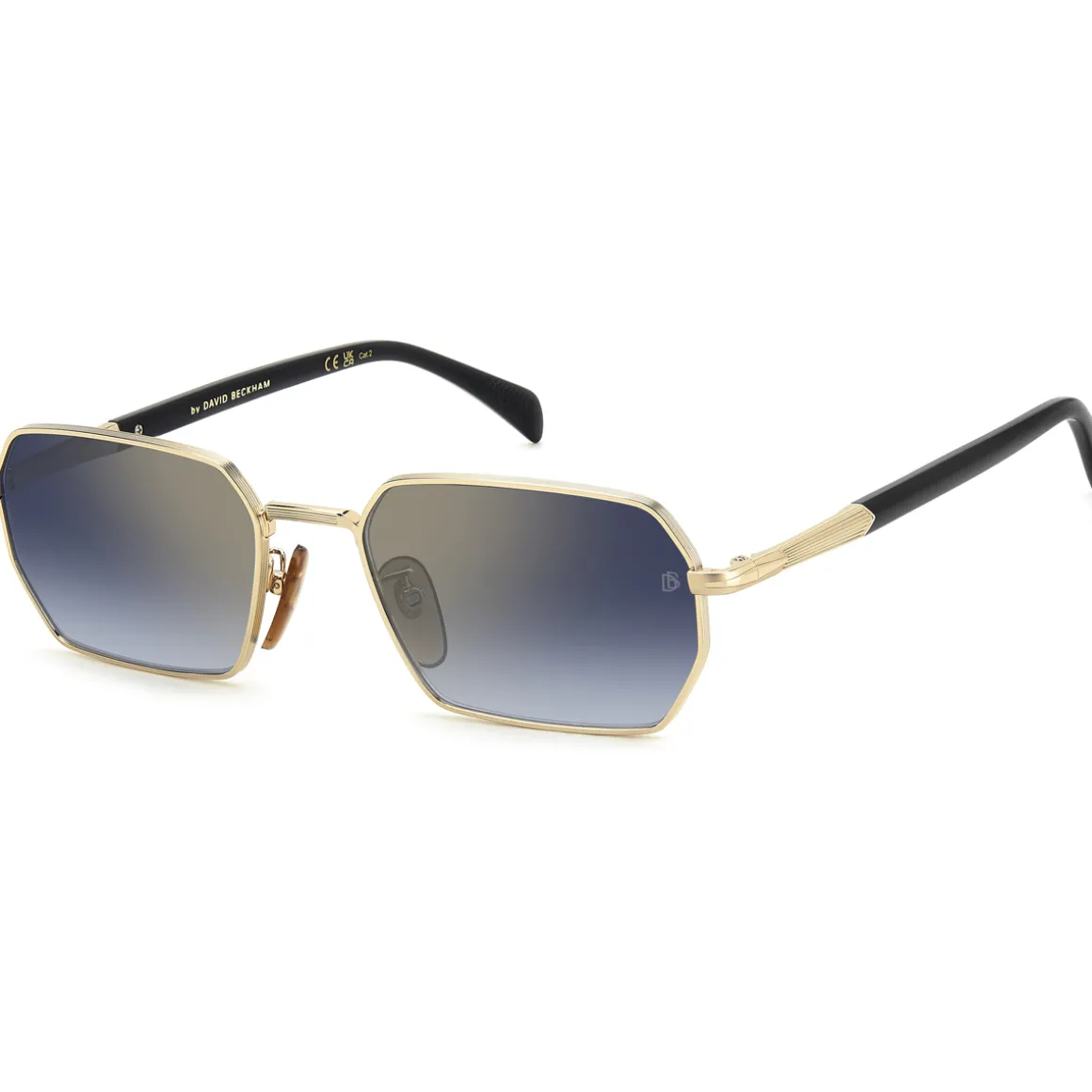 DB 1174/S Lunettes de soleil, Or/Bleu, 55 mm