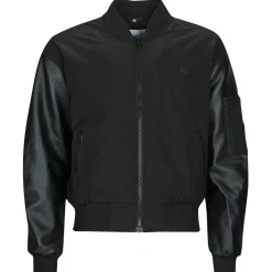 FAUX LEATHER BOMBER JACKET