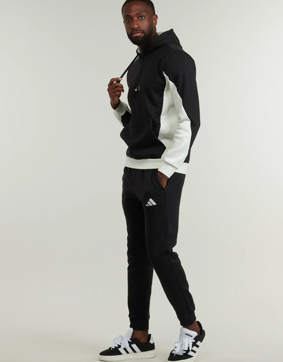 Fleece Colorblock Hooded Tracksuit
