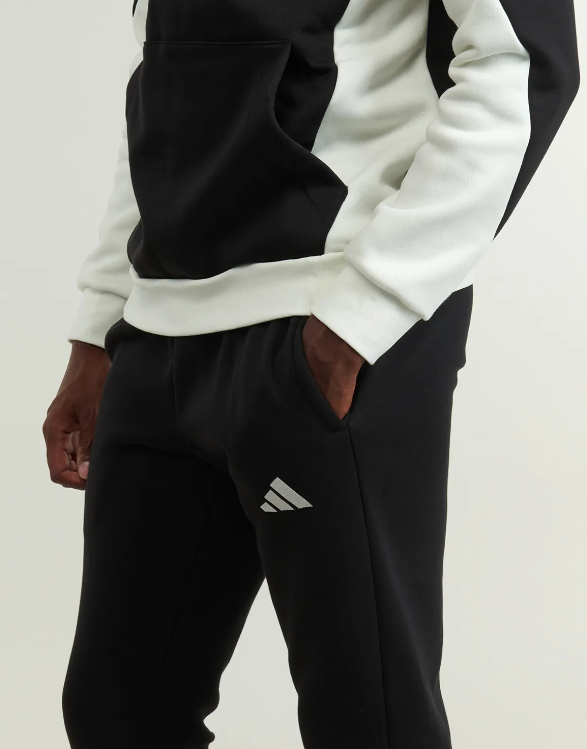 Fleece Colorblock Hooded Tracksuit