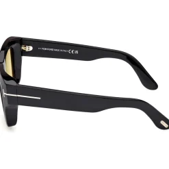 FT1154 ILIAS Lunettes de soleil, Noir/Marron, 50 mm