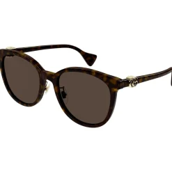 GG1180SK Lunettes de soleil, Havana/Marron, 56 mm