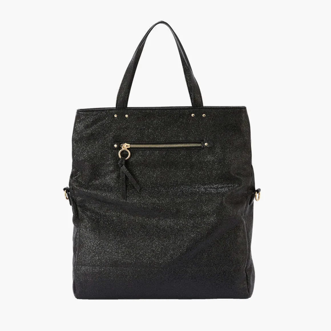 Grand sac shopper noir Pasqua