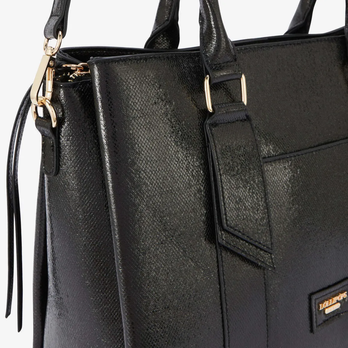 Grand sac shopper noir Romane