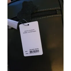 Grande sacoche en cuir de vachette gras