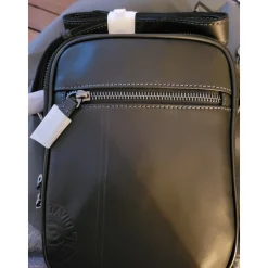 Grande sacoche en cuir de vachette gras