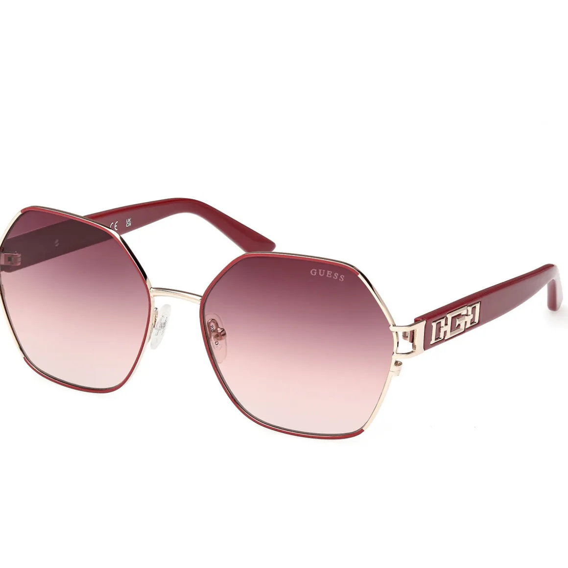 GU7913 Lunettes de soleil, Bordeaux/Bordeaux, 59 mm