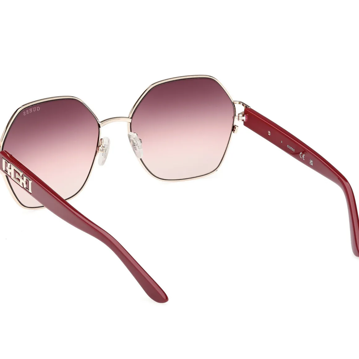 GU7913 Lunettes de soleil, Bordeaux/Bordeaux, 59 mm