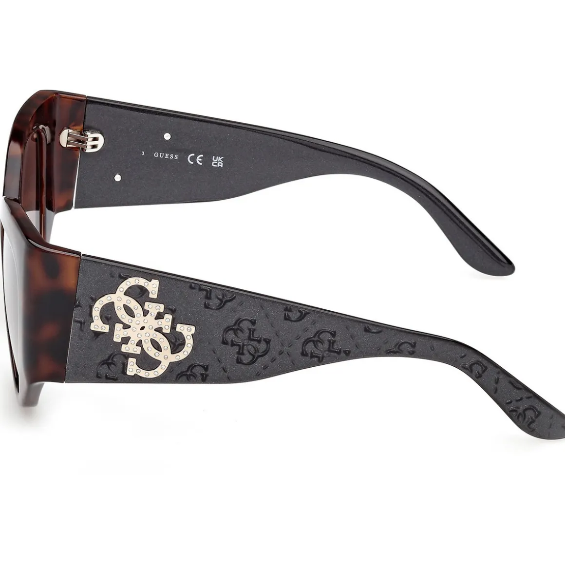 GU00202 Lunettes de soleil, Havana/Marron, 54 mm