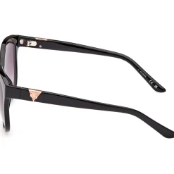 GU7877 Lunettes de soleil, Noir/Fumée, 56 mm