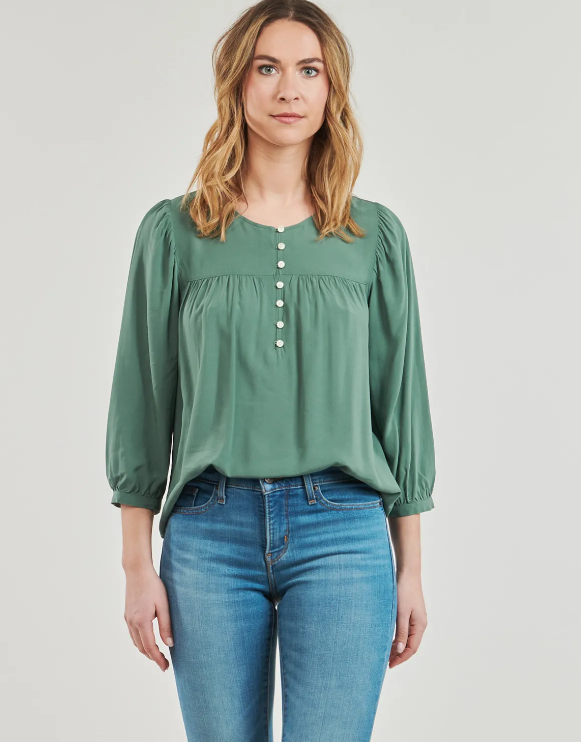 HALSEY 3/4 SLV BLOUSE