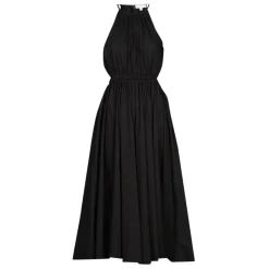 HALTER CTN MIDI DRESS