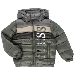 HOODED PADDED LS PUFFER W/ZIP