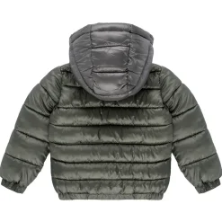 HOODED PADDED LS PUFFER W/ZIP