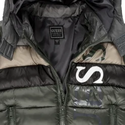 HOODED PADDED LS PUFFER W/ZIP