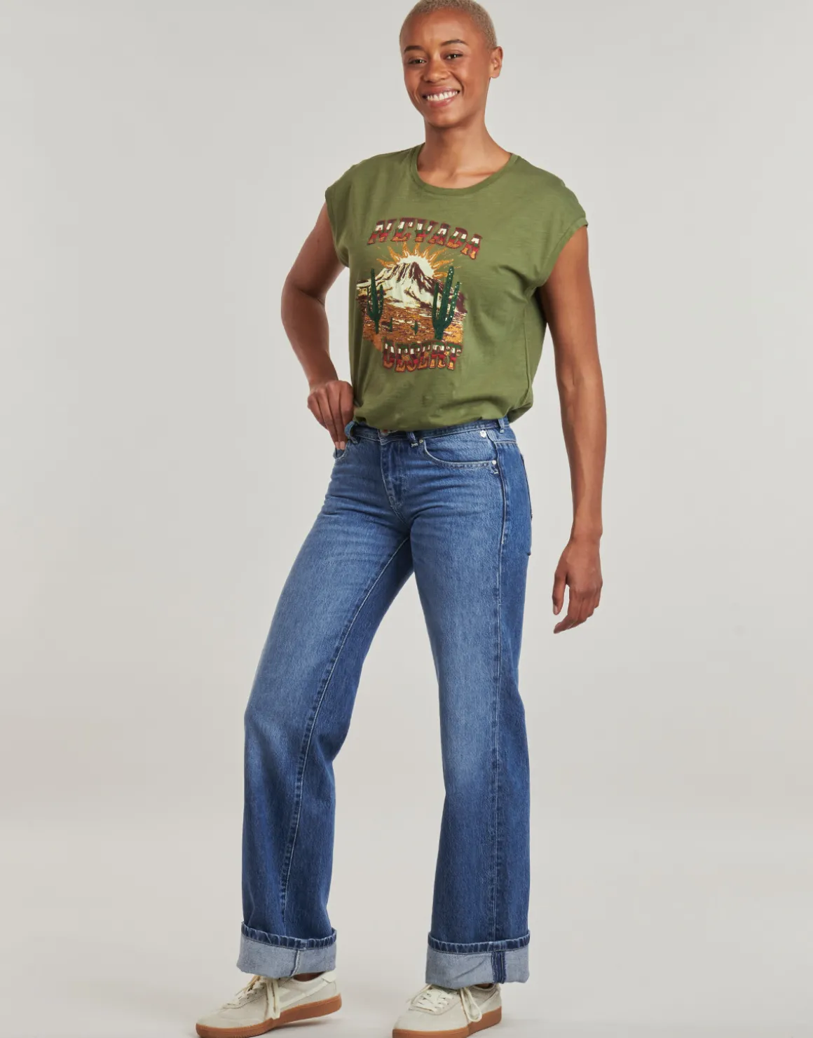 Jeans flare / larges Freeman T.Porter 25597-5245-F2266