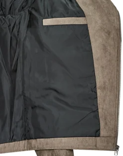 JJROCKY FAUX SUEDE BIKER JACKET