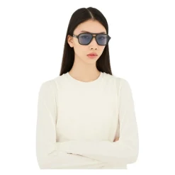 0JT Maneval Lunettes de soleil, Noir/Bleu clair, 56 mm