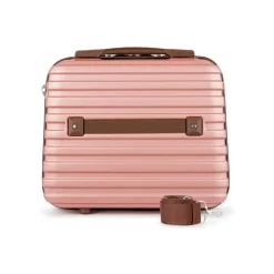 Kuferek Podróżny Mały Abs Stl957 Różowy