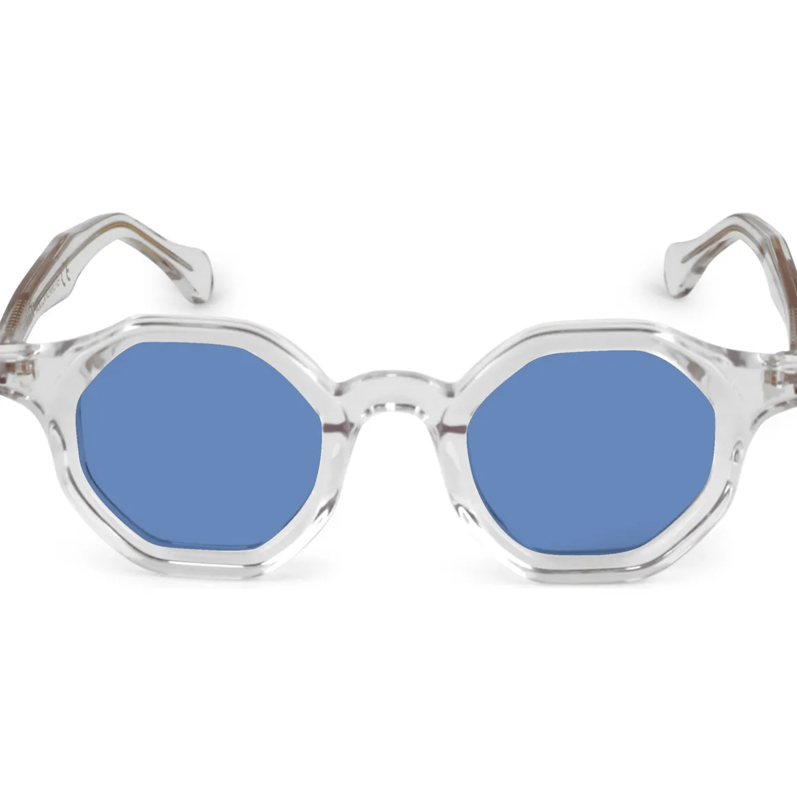 LANZAROTE Lunettes de soleil, Transparent/Bleu clair, 43 mm