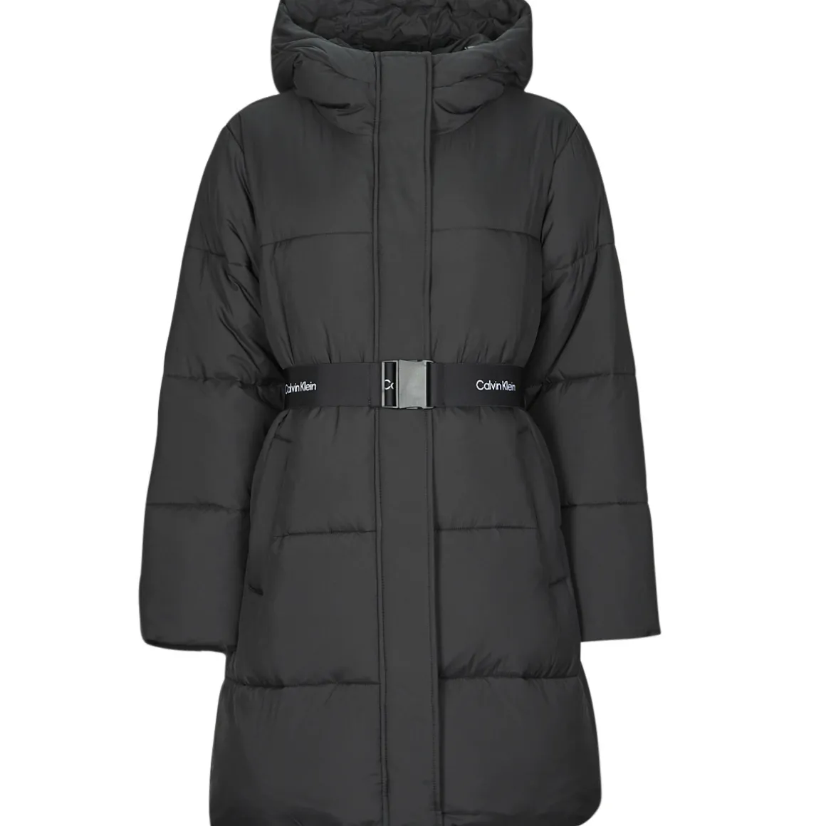 LOGO BELT LONG PUFFER